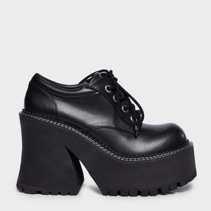 Delia’s Black Platform Oxfords